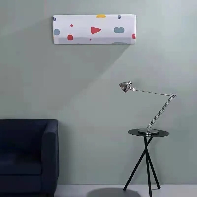 Vandeniui atsparus vidaus oro kondicionieriaus dangtelis, skirtas prie sienos montuojamas vidaus oro kondicionieriaus apsaugos nuo dulkių