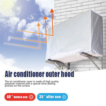 Κάλυμμα κλιματιστικού Μονάδα AC Defender Αδιάβροχο Κάλυμμα Κλιματιστικού Χειμερινού Κάλυμμα Anti-Dust Anti-Snow Cleaning Protection