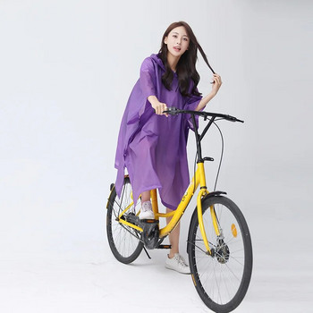 Διαφανές αντιανεμικό ποδήλατο Αδιάβροχο μοτοσικλέτας Γυναικείο Rain Poncho Αδιαπέραστο EVA Hiking Raincoats για άνδρες