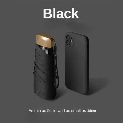 Mini suncobran, mali džepni kišobran, vinilni sklopivi kišobran, UV, ultraljubičasta zaštita, džepni suncobran, kapsula za suncobran