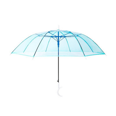 Umbrelă de înaltă calitate Umbrelă transparentă cu mâner lung Umbrelă pentru bărbați și femei cu mâner în semilună solidă Umbrelă creativă Paraplu transparent