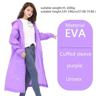 Divatos felnőtt vízálló hosszú esőkabát női férfi esőkabát kapucnis szabadtéri túrázáshoz utazáshoz horgászathoz hegymászáshoz, vastagított poncsóhoz
