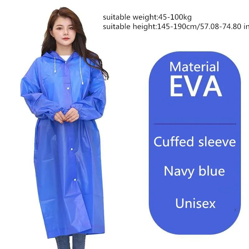 Divatos felnőtt vízálló hosszú esőkabát női férfi esőkabát kapucnis szabadtéri túrázáshoz utazáshoz horgászathoz hegymászáshoz, vastagított poncsóhoz