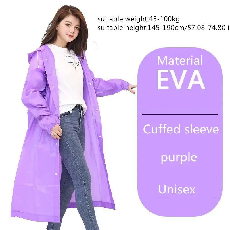 Divatos felnőtt vízálló hosszú esőkabát női férfi esőkabát kapucnis szabadtéri túrázáshoz utazáshoz horgászathoz hegymászáshoz, vastagított poncsóhoz
