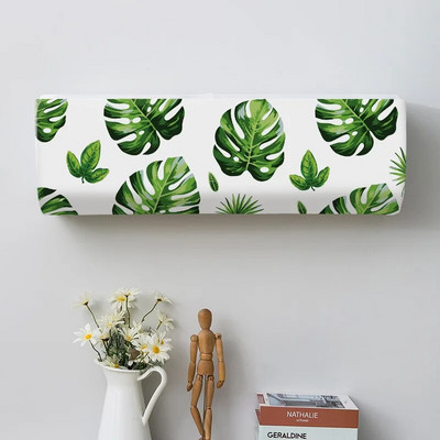 1 vnt. oro kondicionieriaus dangtelis, pakabinamas patalpose oro kondicionavimo apsauginis dėklas, atogrąžų lapai, atspausdinti dulkių dangteliai namų dekoravimui