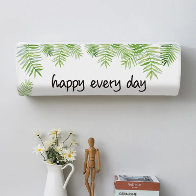 1 vnt. oro kondicionieriaus dangtelis, pakabinamas patalpose oro kondicionavimo apsauginis dėklas, atogrąžų lapai, atspausdinti dulkių dangteliai namų dekoravimui