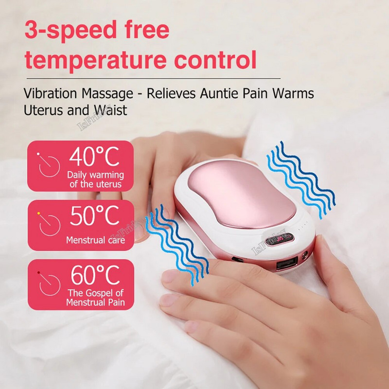 Grijači za ruke, rukavi, grijači za štednjak, punjiva prijenosna baterija od 6000 mAh, dvostrani prikaz temperature grijanja, praktičan za grijanje