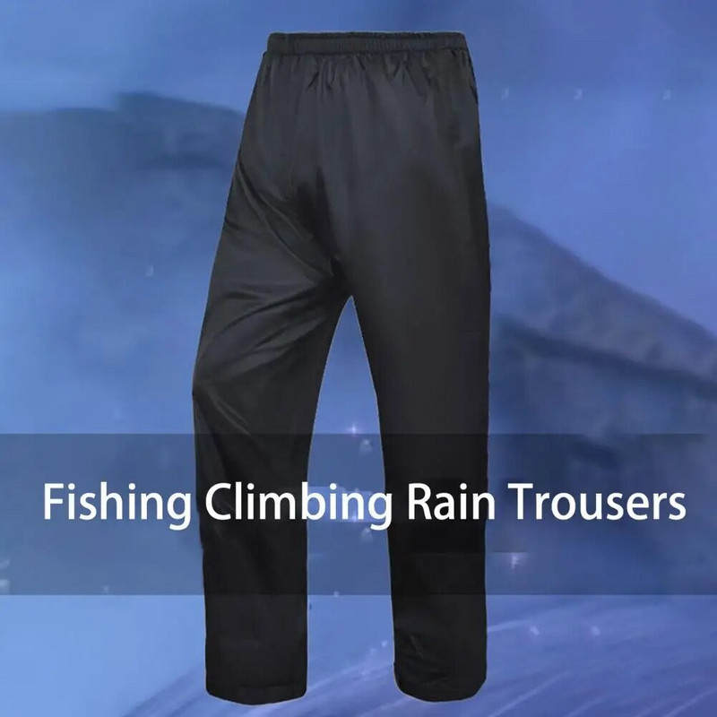 Soft Work Rain Pants Ανθεκτικό στο πιτσίλισμα Γυναικεία Ανδρικά Rainwear Unisex Stretty Waist Ανδρικά Rain Pants Riding