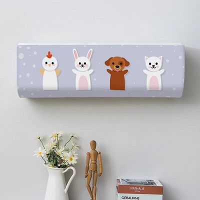 Dolphin Jump Navlake za zaštitu od prašine s otisnutim oceanom Poklopac klima uređaja za unutarnju zaštitu od prašine Zidna zaštitna torbica za kućnu upotrebu