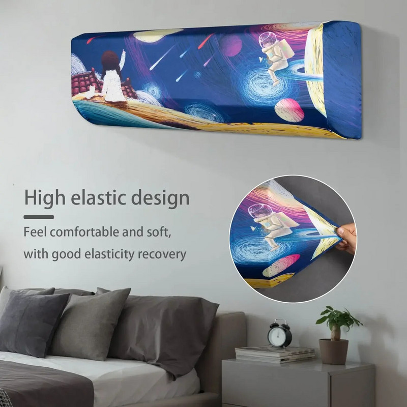 Dolphin Jump Navlake za zaštitu od prašine s otisnutim oceanom Poklopac klima uređaja za unutarnju zaštitu od prašine Zidna zaštitna torbica za kućnu upotrebu