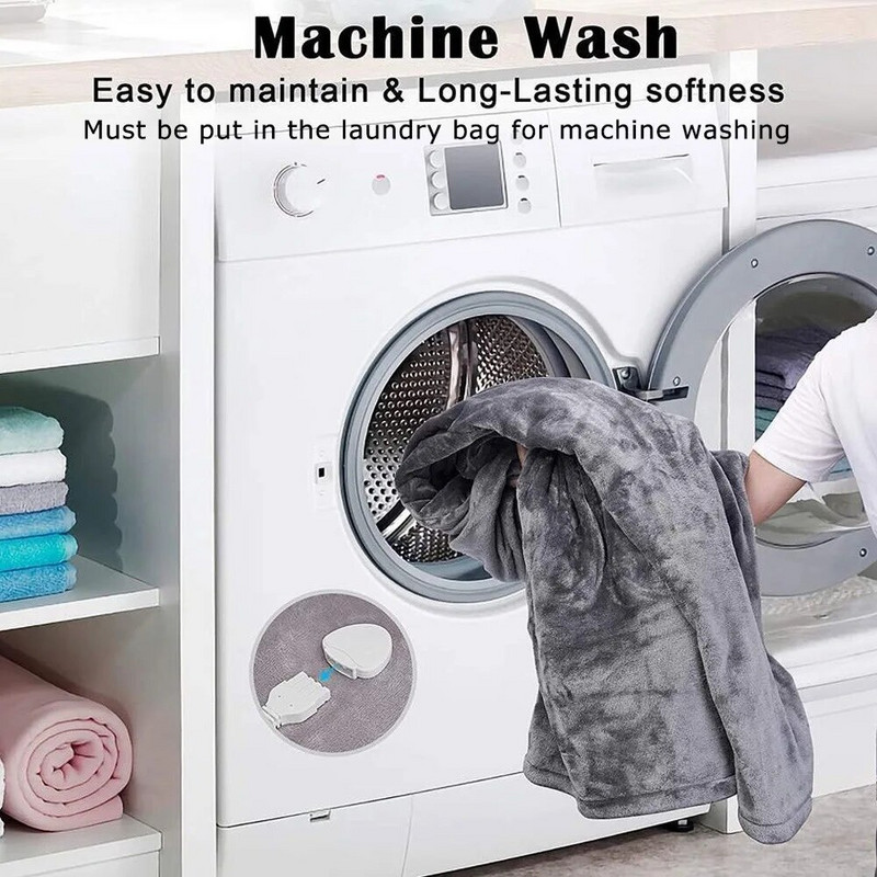 Nova električna deka Podebljana dvostrana deka za grijanje Dostupna temperatura podesiva s vremenskom kontrolom za zimu