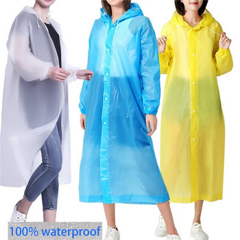 1 τεμ. υψηλής ποιότητας Eva Unisex Raincoat Thickened Ultralight Αδιάβροχο Γυναικείο Ανδρικό Μαύρο Αδιάβροχο κοστούμι Camping