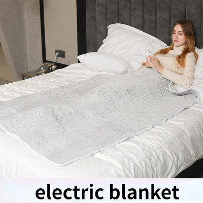 Pătură electrică standard european 110V Pătură de încălzire Pătură pentru pui de somn Flanel Pătură electrică Încălzitor de corp 152x127 cm Pătură încălzită