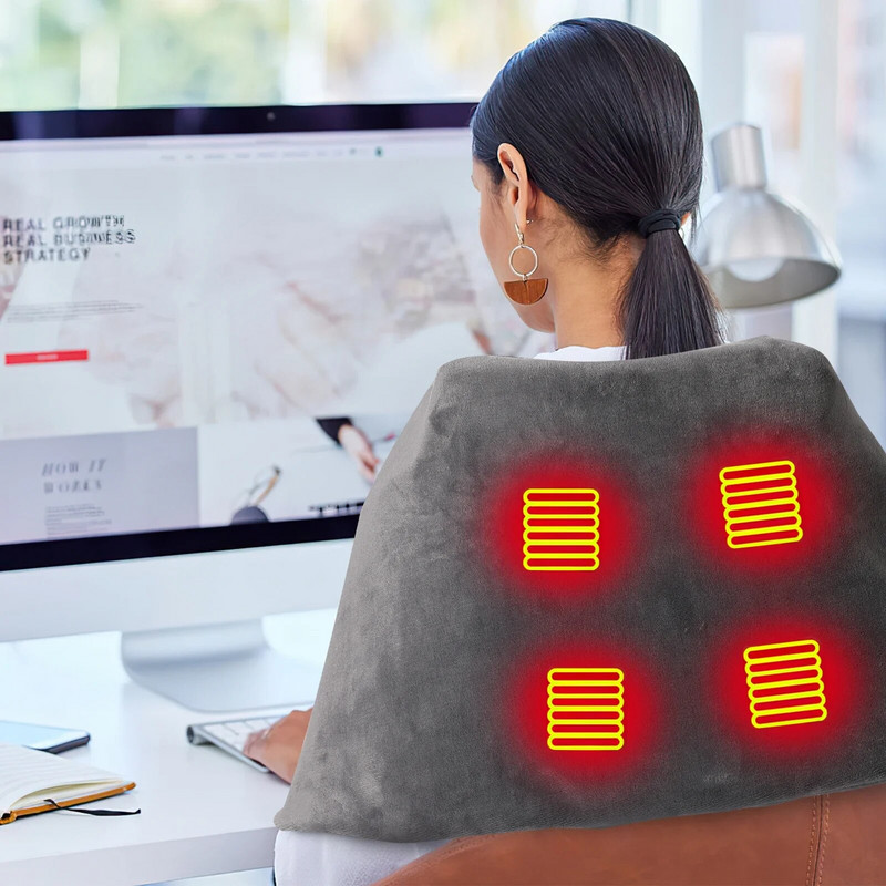 Elektriline soojendustekk USB soojendusega sall 45x80cm 3 soojusseadet soojusisolatsioon soojustekk termostaat talv keha soe