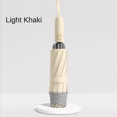 Nauji automatiniai trigubai atbulinės eigos skėčiai, moteriški, vyriški, vandeniui atsparūs skėčiai nuo saulės