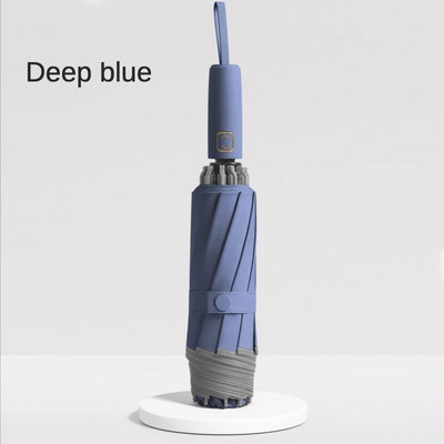 Nauji automatiniai trigubai atbulinės eigos skėčiai, moteriški, vyriški, vandeniui atsparūs skėčiai nuo saulės