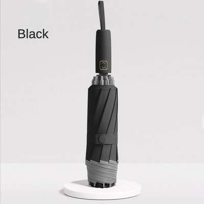 Nauji automatiniai trigubai atbulinės eigos skėčiai, moteriški, vyriški, vandeniui atsparūs skėčiai nuo saulės