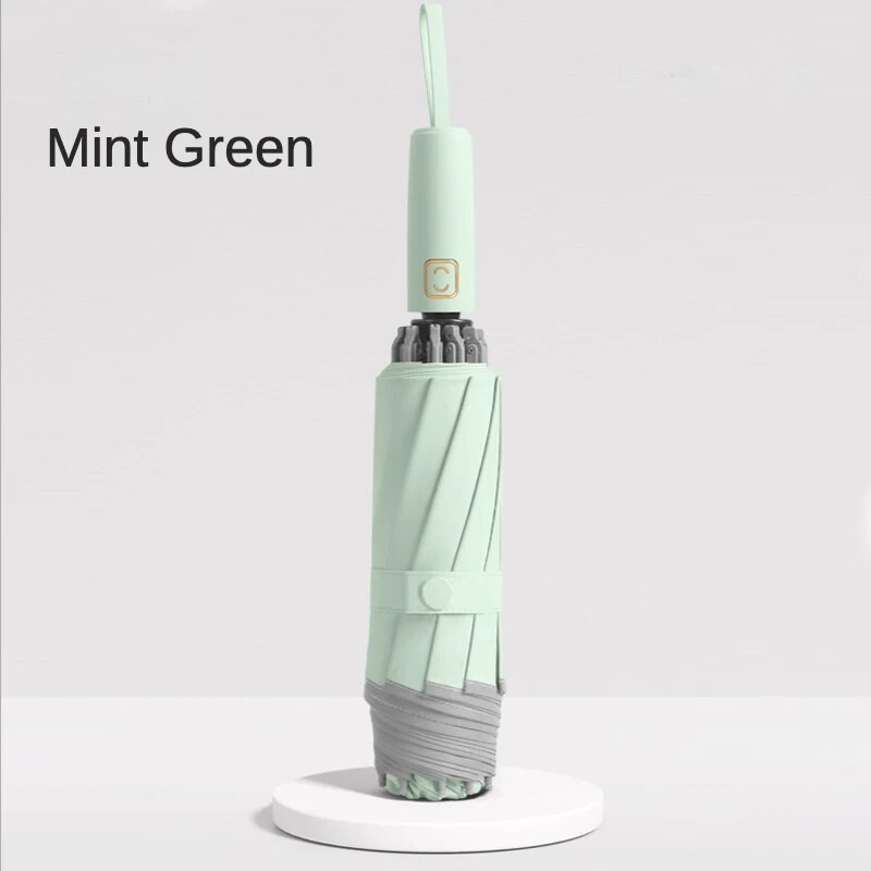 Nauji automatiniai trigubai atbulinės eigos skėčiai, moteriški, vyriški, vandeniui atsparūs skėčiai nuo saulės