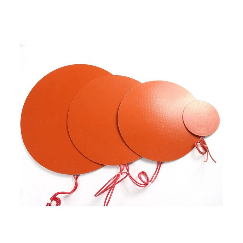 5V 12V 24V 110V 220V Θερμαντικό μαξιλαράκι σιλικόνης από καουτσούκ στρογγυλό κύκλο θερμαντήρα ματ Πλάκα αδιάβροχο αυτοκόλλητο κόλλα 3D εκτυπωτή