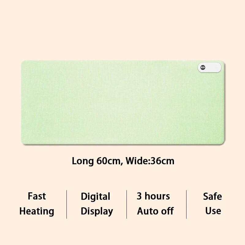 150W grijana električna podloga za grijanje Stolni digitalni zaslon Podloga za grijanje Stol Vodootporna prostirka Podloga za miš Zima 80x33cm