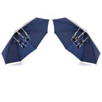 Шапка-чадър за възрастни, 64 см/25,2 инча в диаметър, сгъваема еластична лента за риболов, шапка-чадър, шапка-чадър за риболов Шапка за слънце