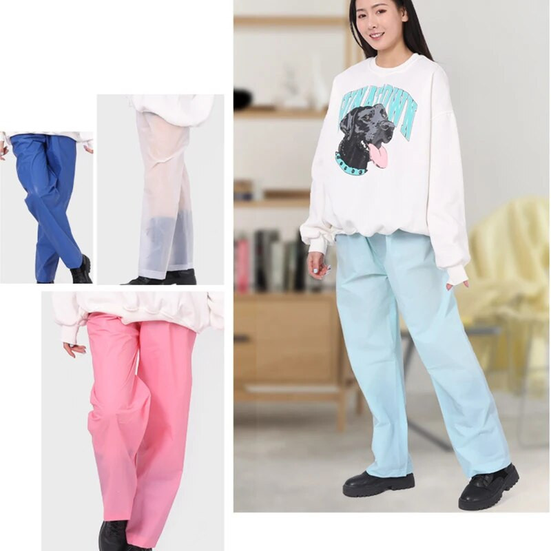 1 buc. Pantaloni de ploaie impermeabili, portabili, care nu sunt de unică folosință, pantaloni de ploaie, zăpadă, haine de sport, în aer liber, costum pentru copii mici