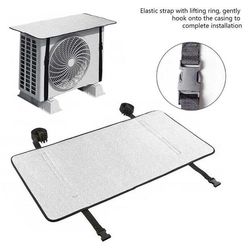 Κάλυμμα κλιματιστικού 40x80CM Αντιβροχικό κάλυμμα εξωτερικού χώρου Αντισκονικό κάλυμμα κατά του χιονιού Οικιακό κλιματιστικό Keep Cleaning Tool