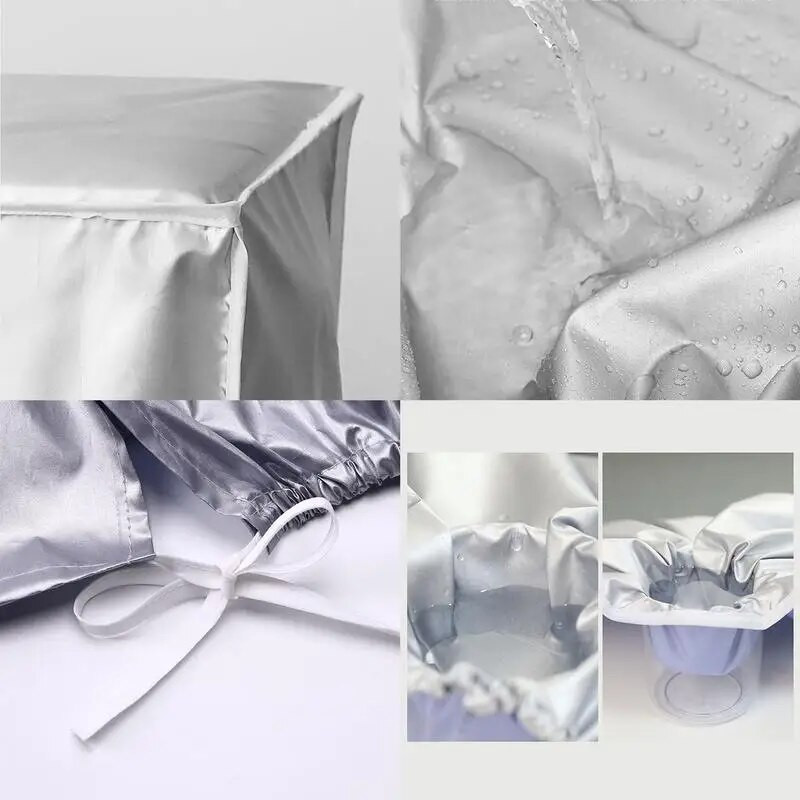 Kintamosios srovės dangtis išoriniams įrenginiams Lango oro kondicionieriaus dangtis lauko žiemai lauke, labai atsparus vandeniui atsparus izoliacinis gynėjas su