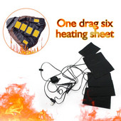 5/6/8 in 1 USB Šiltos pastos pagalvėlės Drabužiai Šildytuvai Temperatūra Elektrinis saugus kaitinimo paklodė Šiltesnis padėklas liemenėms Striukė Batai Kojinės