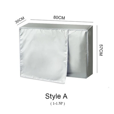 4 dydžio oro kondicionieriaus dangtis Lauko įrenginio dangtis Pagrindinis mašinos dangtelis Vandeniui atsparus dulkių apsaugantis nuo sniego valymo maišelio apsauga