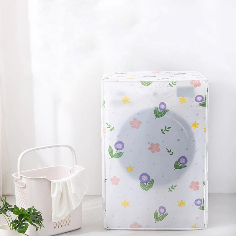 Navlaka za perilicu rublja Štitnik za rublje Vodootporan Otporan na prašinu s patentnim zatvaračem Otisak cvijeća Kupaonski kućni pribor