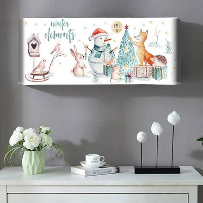 2023 m. Naujas oro kondicionieriaus dulkių dangtelis, poliesterio audinys, skirtas namuose, montuojamas ant sienos, kintamosios srovės dekoravimo apsauga, apsauganti nuo tiesioginio pūtimo