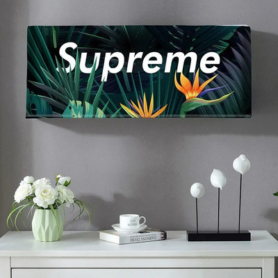 2023 m. Naujas oro kondicionieriaus dulkių dangtelis, poliesterio audinys, skirtas namuose, montuojamas ant sienos, kintamosios srovės dekoravimo apsauga, apsauganti nuo tiesioginio pūtimo