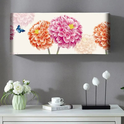 2023 m. Naujas oro kondicionieriaus dulkių dangtelis, poliesterio audinys, skirtas namuose, montuojamas ant sienos, kintamosios srovės dekoravimo apsauga, apsauganti nuo tiesioginio pūtimo