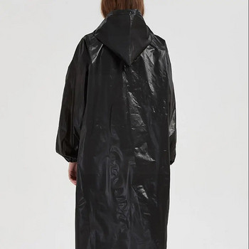 1PCS Висококачествен EVA унисекс дъждобран Удебелен водоустойчив дъждобран Мъжки къмпинг костюм черен водоустойчив дамски дъждобран M0D1
