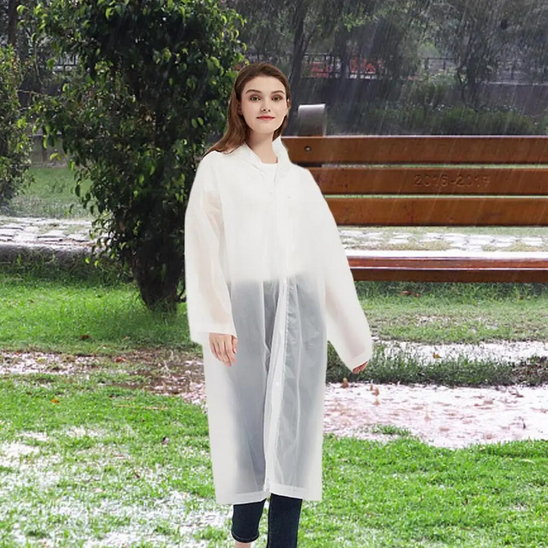 1 buc. haină de ploaie unisex EVA de înaltă calitate, îmbrăcăminte de ploaie îngroșată, impermeabilă, pentru bărbați, costum de camping, neagră, impermeabilă, pentru femei, M0D1