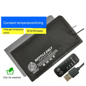 USB grijač za gmazove s podesivom temperaturom s vremenskim prekidačem Vodootporna grijaća prostirka za ljubimca gekona za gmižuću kornjaču guštera