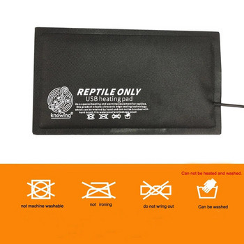 USB нагревателна подложка за домашен любимец влечуги Регулируема температура с превключвател за време Водоустойчива нагревателна подложка за домашен любимец гекон за пълзяща костенурка гущер