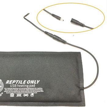 USB нагревателна подложка за домашен любимец влечуги Регулируема температура с превключвател за време Водоустойчива нагревателна подложка за домашен любимец гекон за пълзяща костенурка гущер