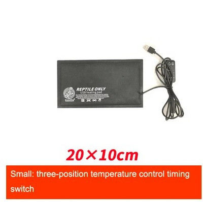 USB grijač za gmazove s podesivom temperaturom s vremenskim prekidačem Vodootporna grijaća prostirka za ljubimca gekona za gmižuću kornjaču guštera