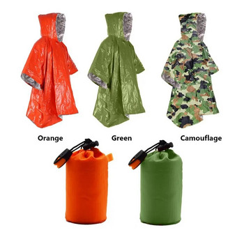 Αδιάβροχο Αδιάβροχο Poncho Αδιάβροχο Αδιάβροχο Κουβέρτα Survival Εξοπλισμός Κάμπινγκ Ψυχρή μόνωση Rainwear Εξοπλισμός Κάμπινγκ