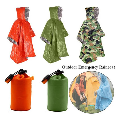 Αδιάβροχο Αδιάβροχο Poncho Αδιάβροχο Αδιάβροχο Κουβέρτα Survival Εξοπλισμός Κάμπινγκ Ψυχρή μόνωση Rainwear Εξοπλισμός Κάμπινγκ