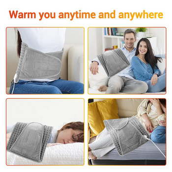 Ηλεκτρικό θερμαντικό μαξιλαράκι μασάζ για κράμπες περιόδου Ανακούφιση από τον πόνο Χειμερινή Ζεστή κουβέρτα Ζεστή κομπρέσα Χαλάκι που πλένεται θερμαντική συσκευή ποδιών