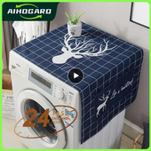 1 buc Husa rezistenta la praf pentru frigider Capac masina de spalat rufe cu buzunare de depozitare Genti Huse universale de protectie solara bucatarie Craciun