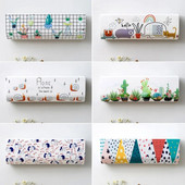 Spausdintas vidaus pakabinamas oro kondicionavimo apsauginis dėklas Oro kondicionieriaus dangtelis namų dulkių dangtelis Dekoratyvinis oro kondicionavimo dangtelis