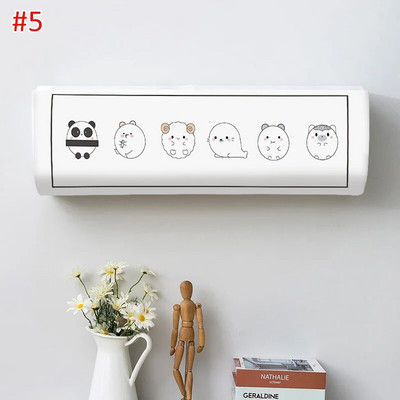 Spausdintas vidaus pakabinamas oro kondicionavimo apsauginis dėklas Oro kondicionieriaus dangtelis namų dulkių dangtelis Dekoratyvinis oro kondicionavimo dangtelis