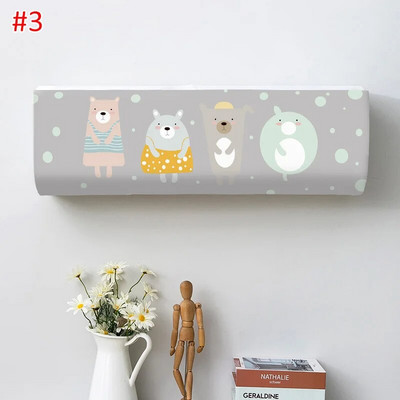 Spausdintas vidaus pakabinamas oro kondicionavimo apsauginis dėklas Oro kondicionieriaus dangtelis namų dulkių dangtelis Dekoratyvinis oro kondicionavimo dangtelis