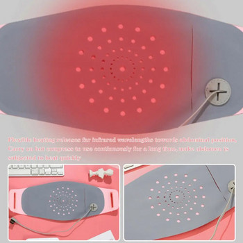 Дамска менструална нагревателна подложка USB електрически топъл дворцов колан за облекчаване на болки в талията спазми вибриращ коремен масажор зимен подарък