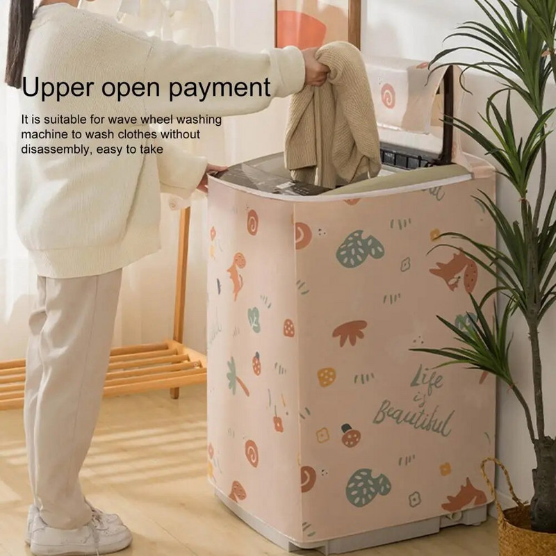 Korisna navlaka za sušilicu rublja Navlaka za perilicu rublja bez mirisa Vodootporna navlaka za perilicu rublja s valovima, otporna na mrlje