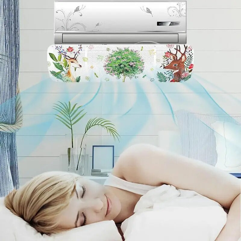 Oro kondicionierius Nuo tiesioginio pūtimo skydas Oro kondicionierius Vėjo deflektorius Reguliuojamas kintamosios srovės aušinamas pertvaras Oro išleidimo angos deflektorius